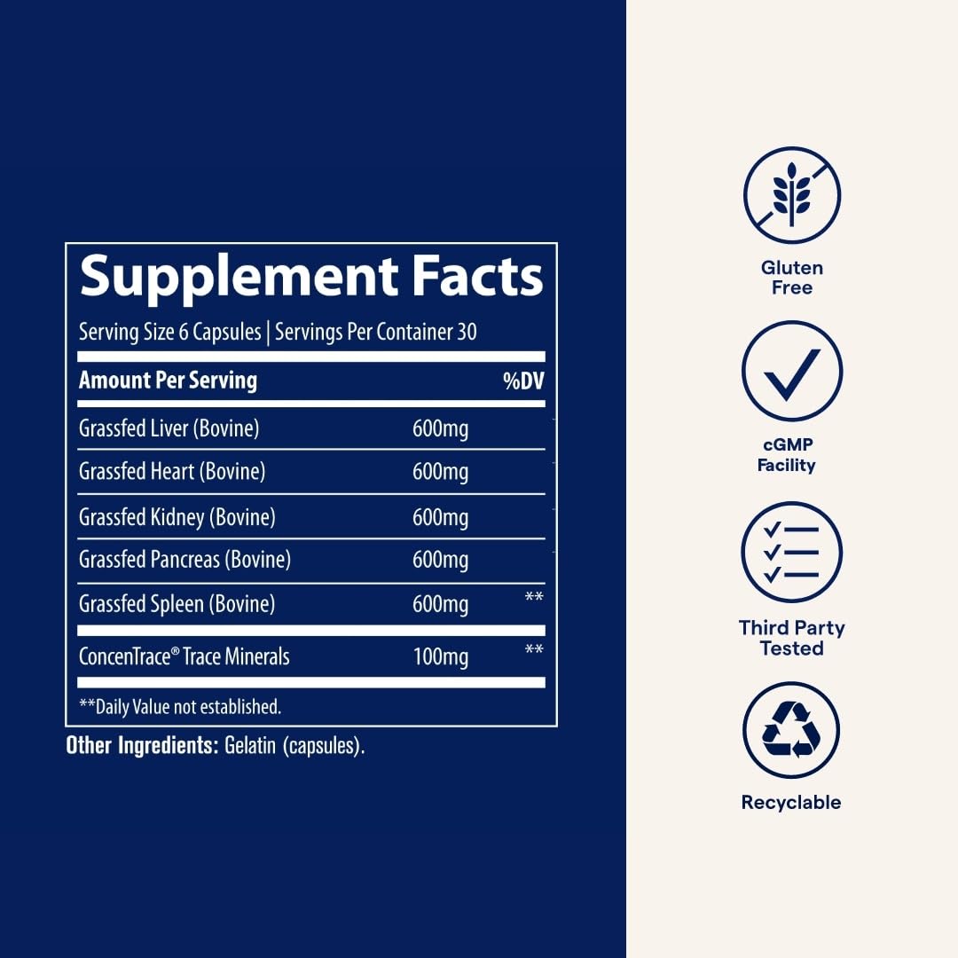 Trace Minerals Beef Organs keto and paleo-friendly.