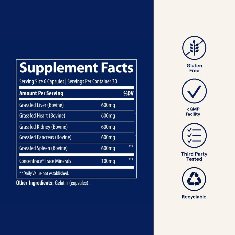 Trace Minerals Beef Organs keto and paleo-friendly.