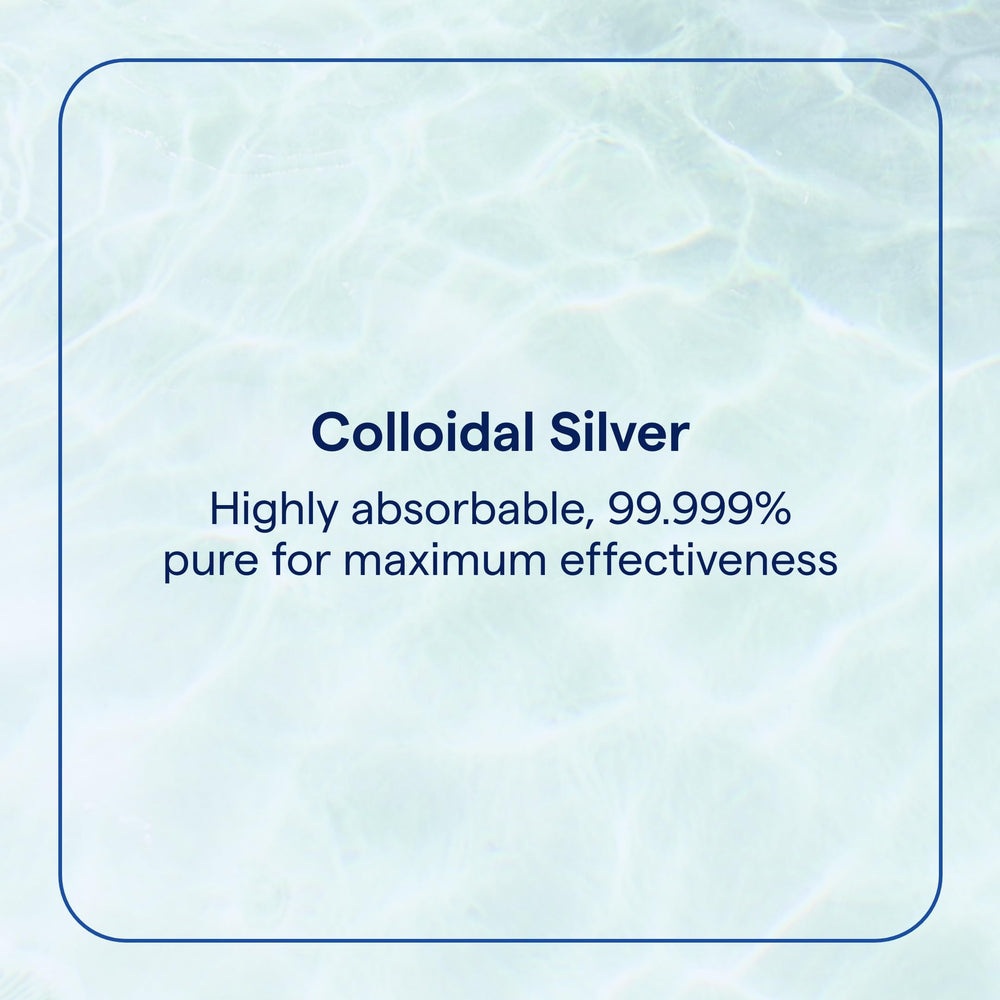 Trace Minerals Colloidal Silver day dose illustrates routine administration