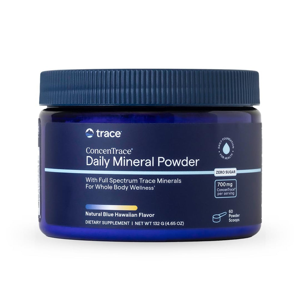 Trace Minerals ConcenTrace Daily Mineral Powder bottle for daily mineral support