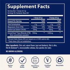 Trace Minerals ConcenTrace ionic absorption closeup shows mineral ions
