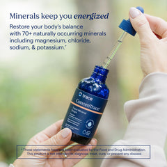 Trace Minerals ConcenTrace packaging demonstrates formats for keto, vegan, and non-GMO lifestyles.