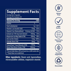 Trace Minerals Coral Calcium USA packaging emphasizes sustainable sourcing
