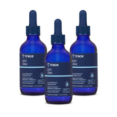 Trace Minerals Ionic Zinc drops bottle for easy daily use and mineral balance.