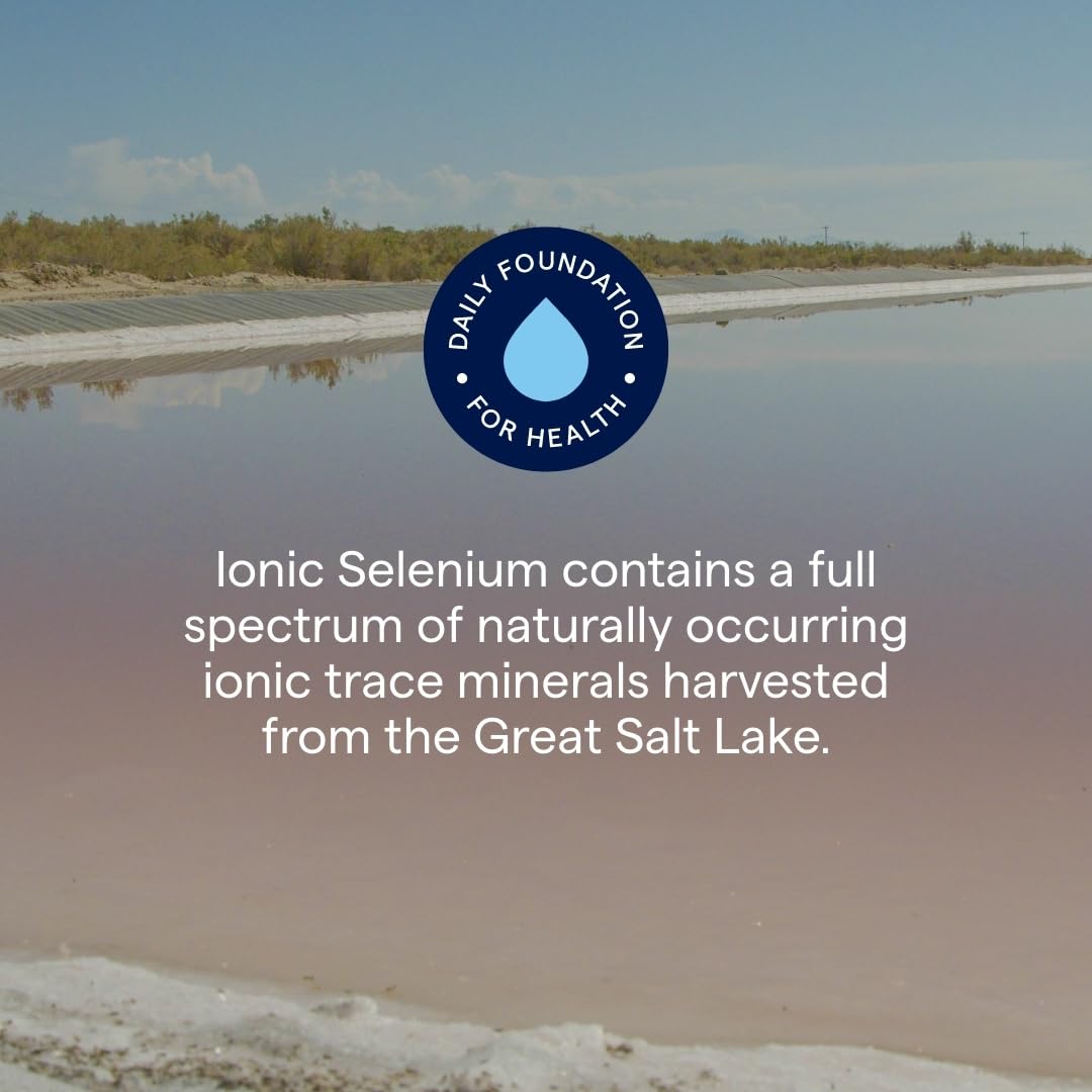 Trace Minerals selenium bottle and dosage cue for high-absorption intake