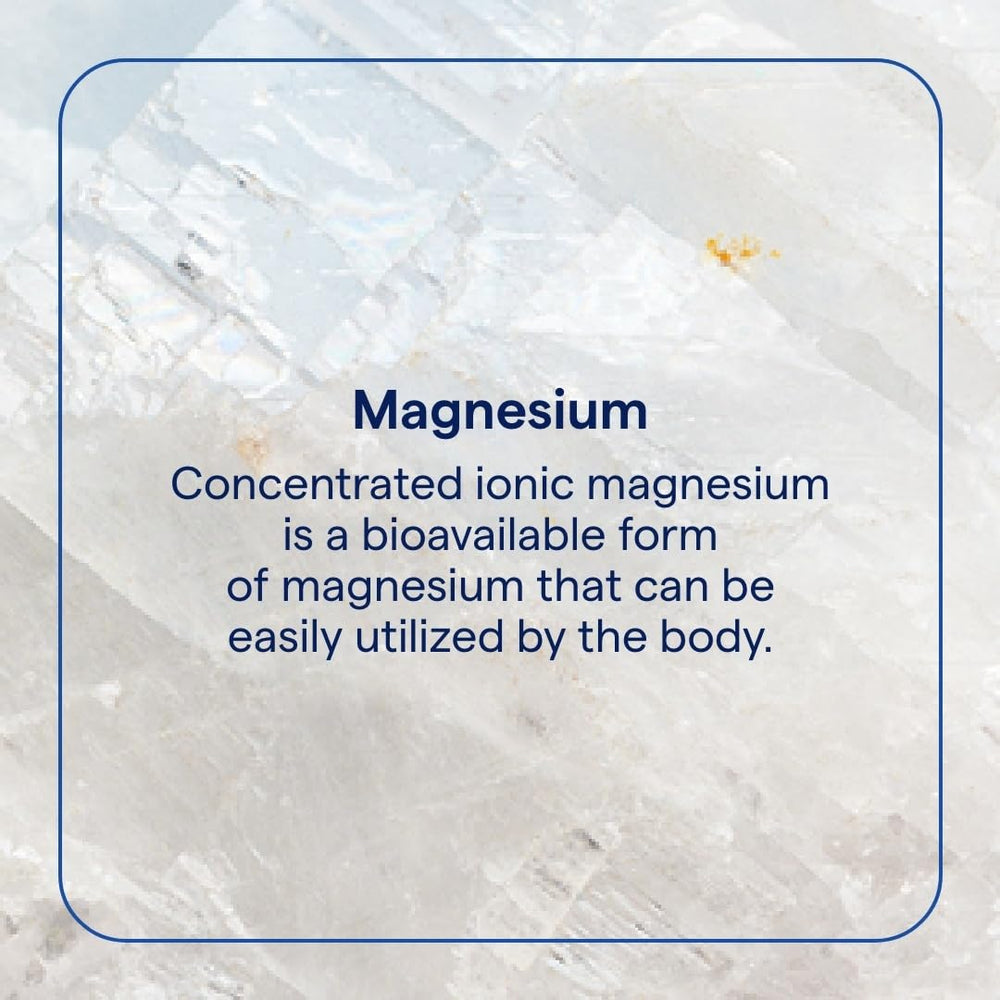 Close-up of Mega-Mag drops dispensing for easy dosing