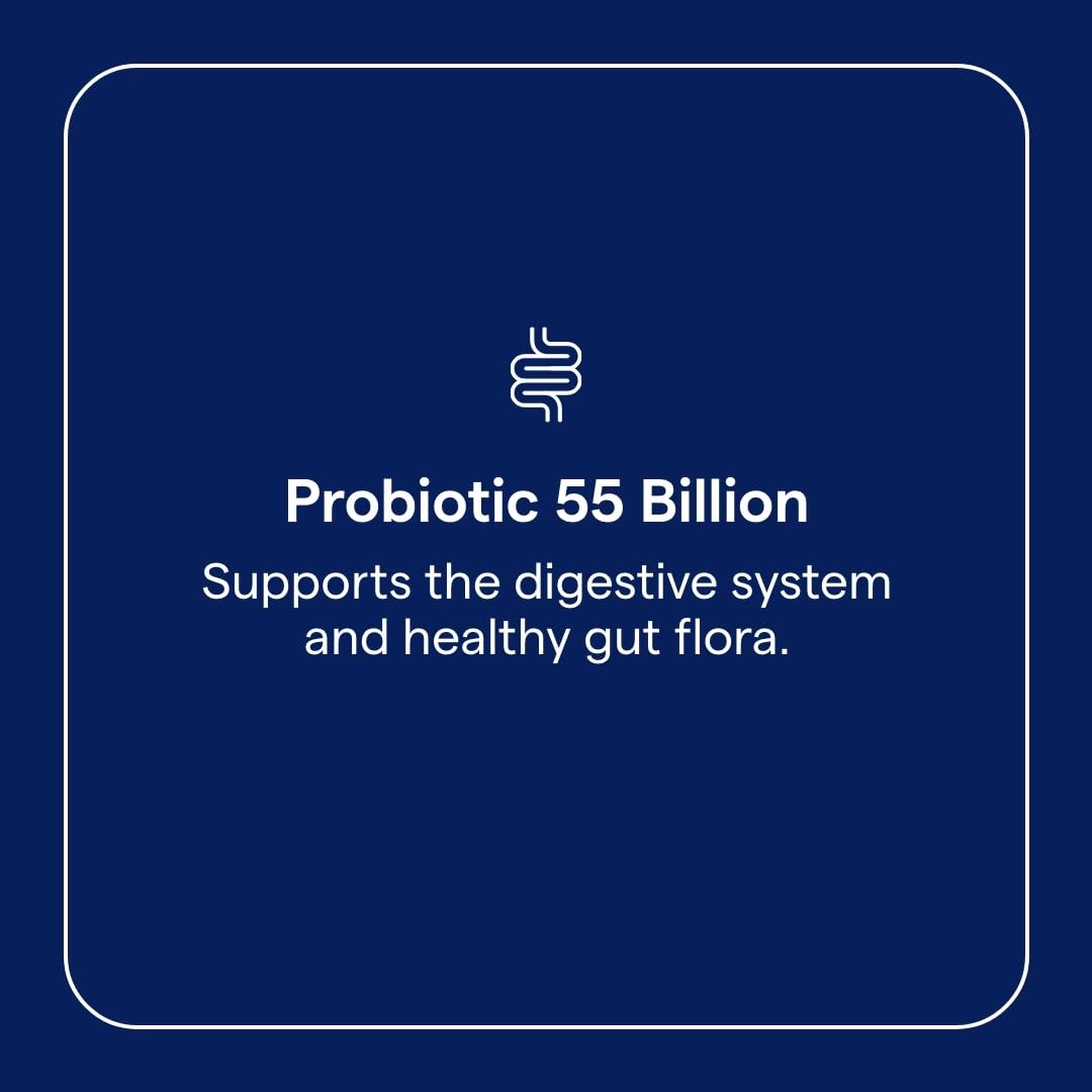 Trace Minerals Probiotic 55 Billion capsule designed for convenient daily use.