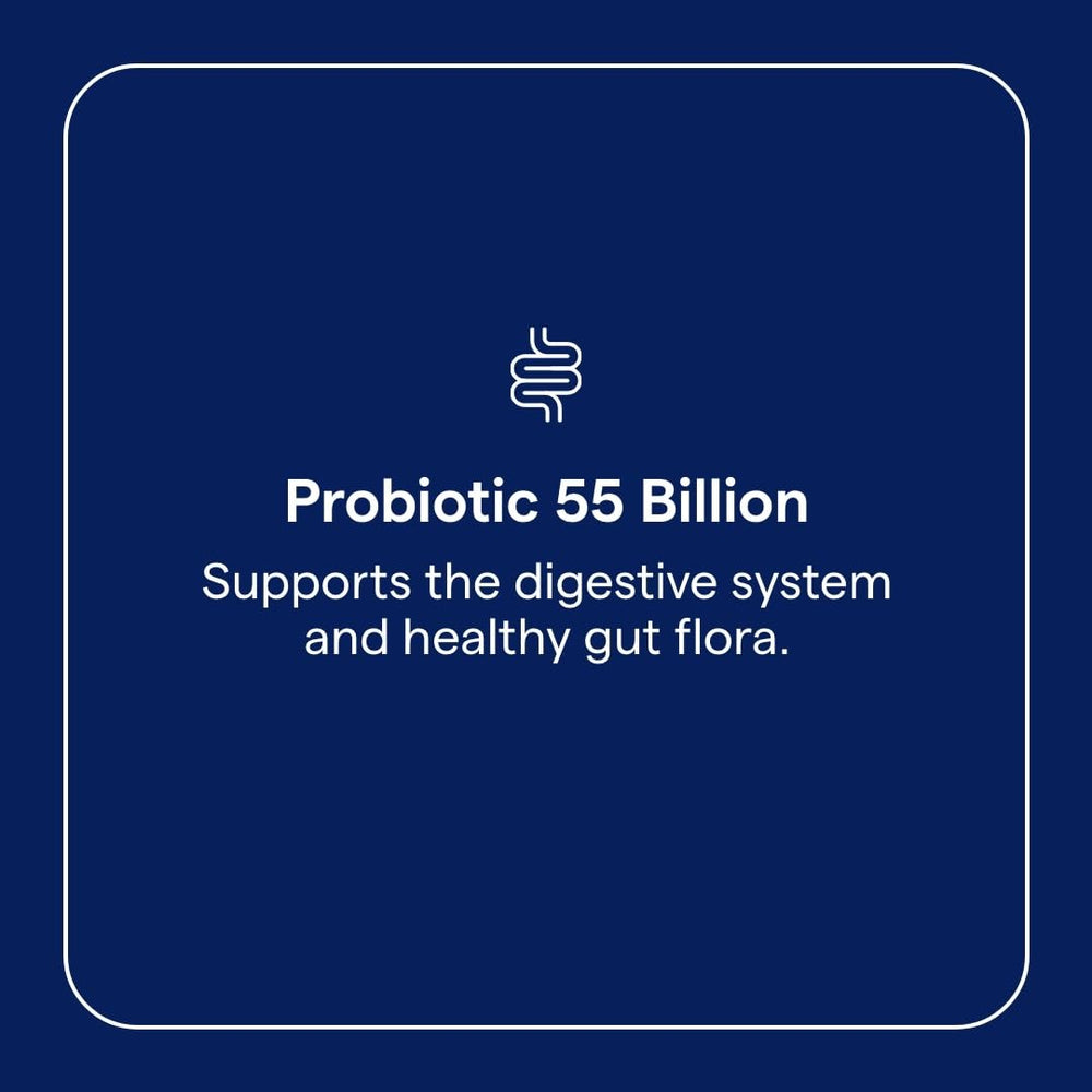 Trace Minerals Probiotic 55 Billion capsule designed for convenient daily use.