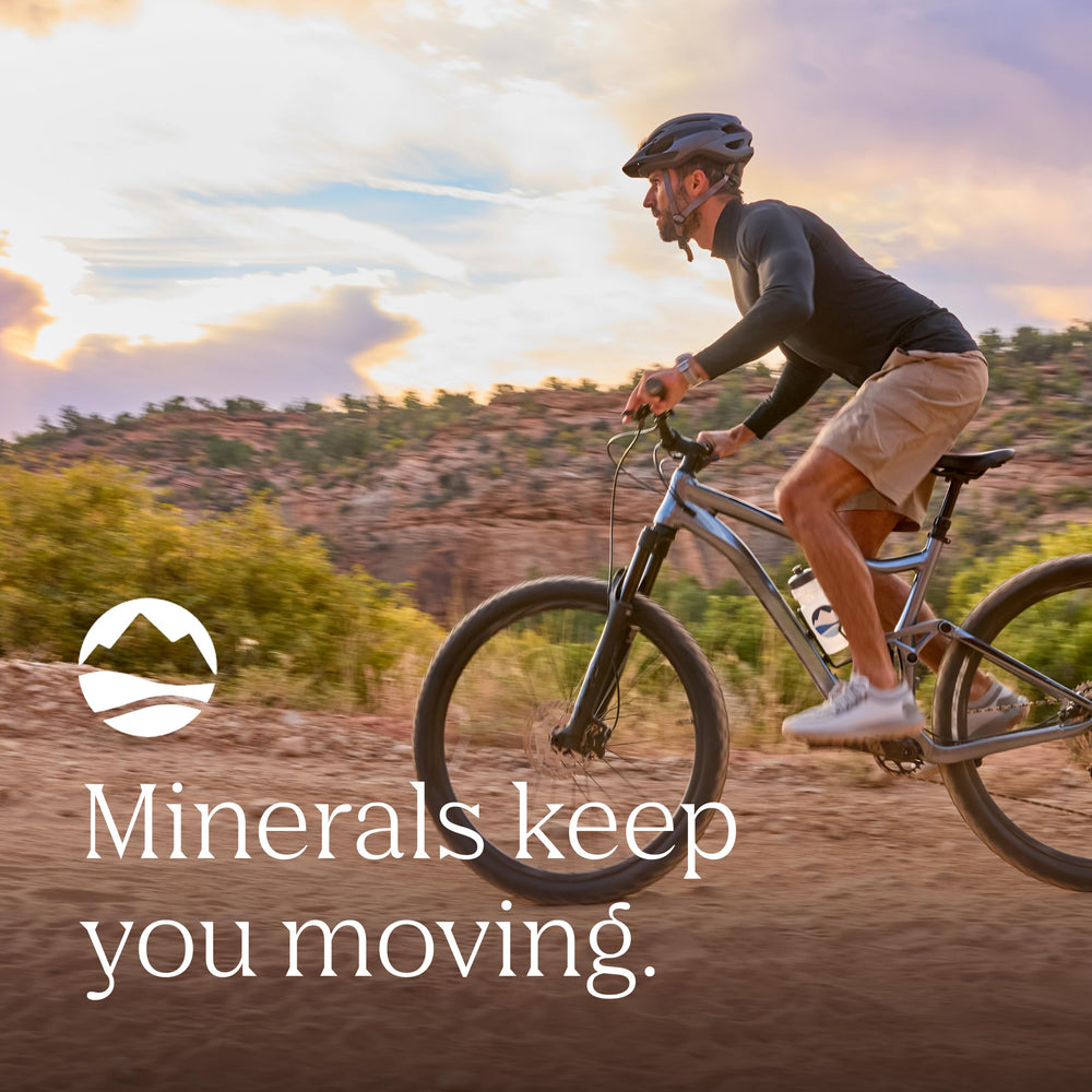USA-sourced minerals logo emphasizes sustainability and heritage.