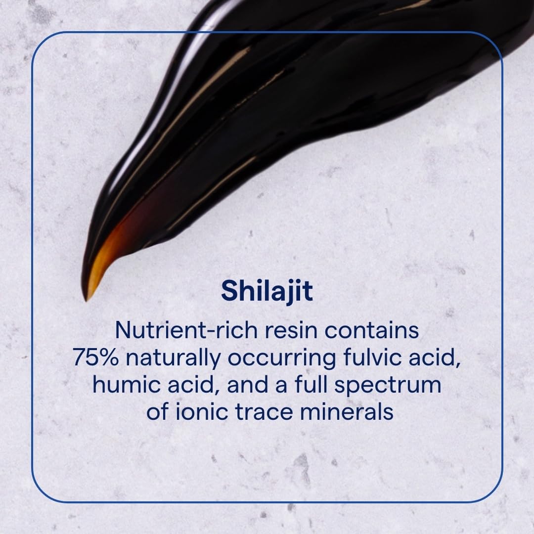 Trace Minerals Shilajit Resin spoon-dispense close-up for easy daily dose