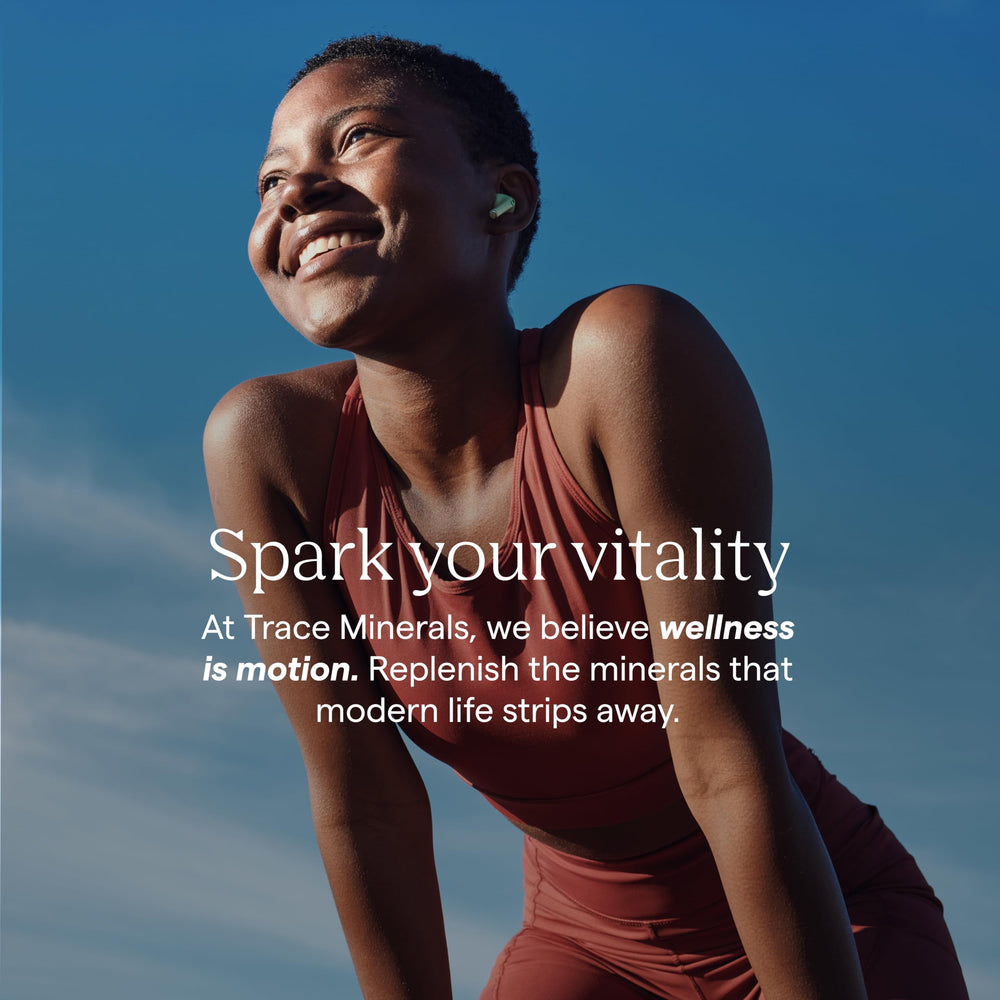 Trace Minerals ZeroLyte glass pour reveals refreshing citrus electrolyte mix