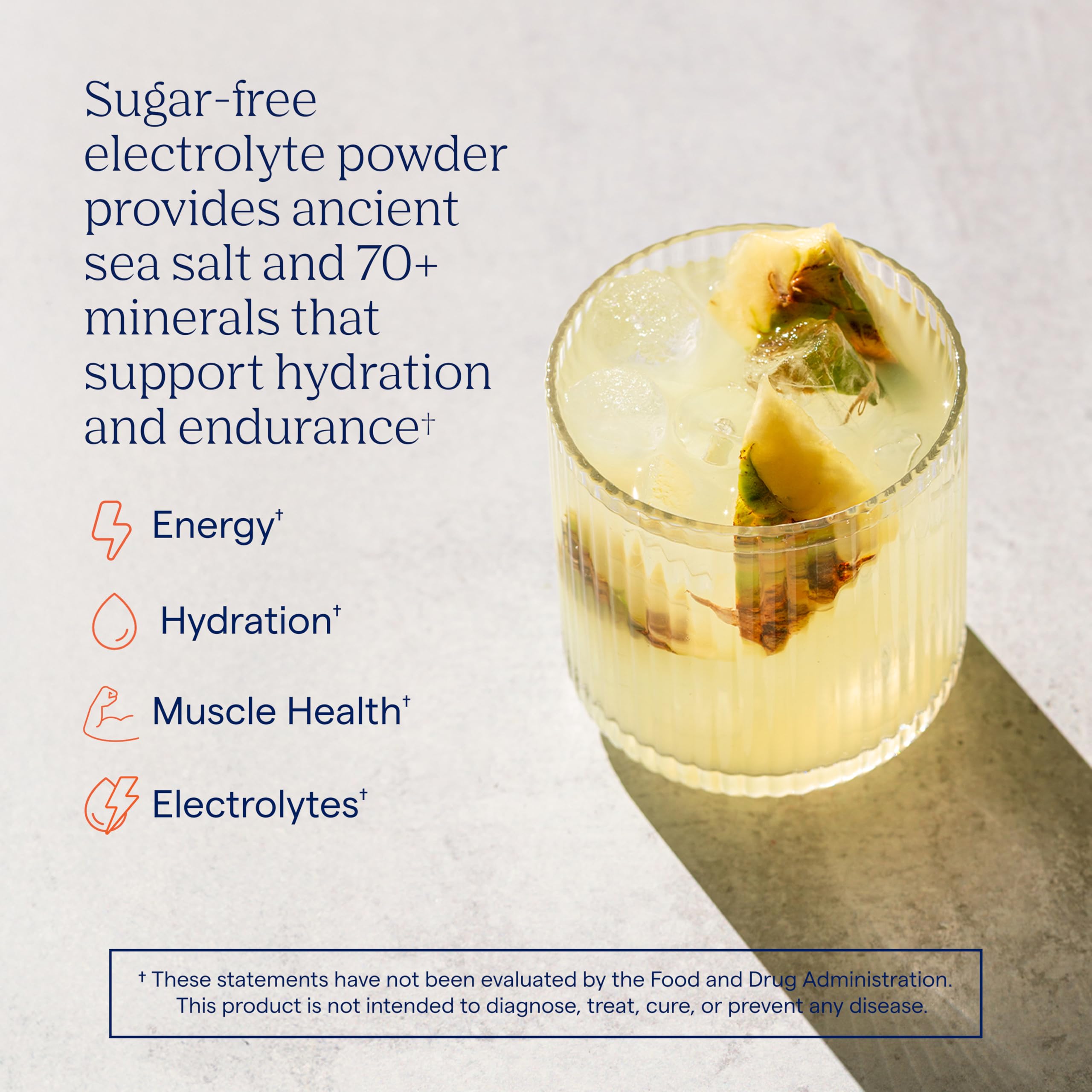 Trace Minerals ZeroLyte coconut water powder visible in the mix.