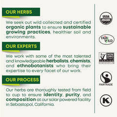 Traditional Medicinals kosher non-GMO label emphasizes trusted ingredients.