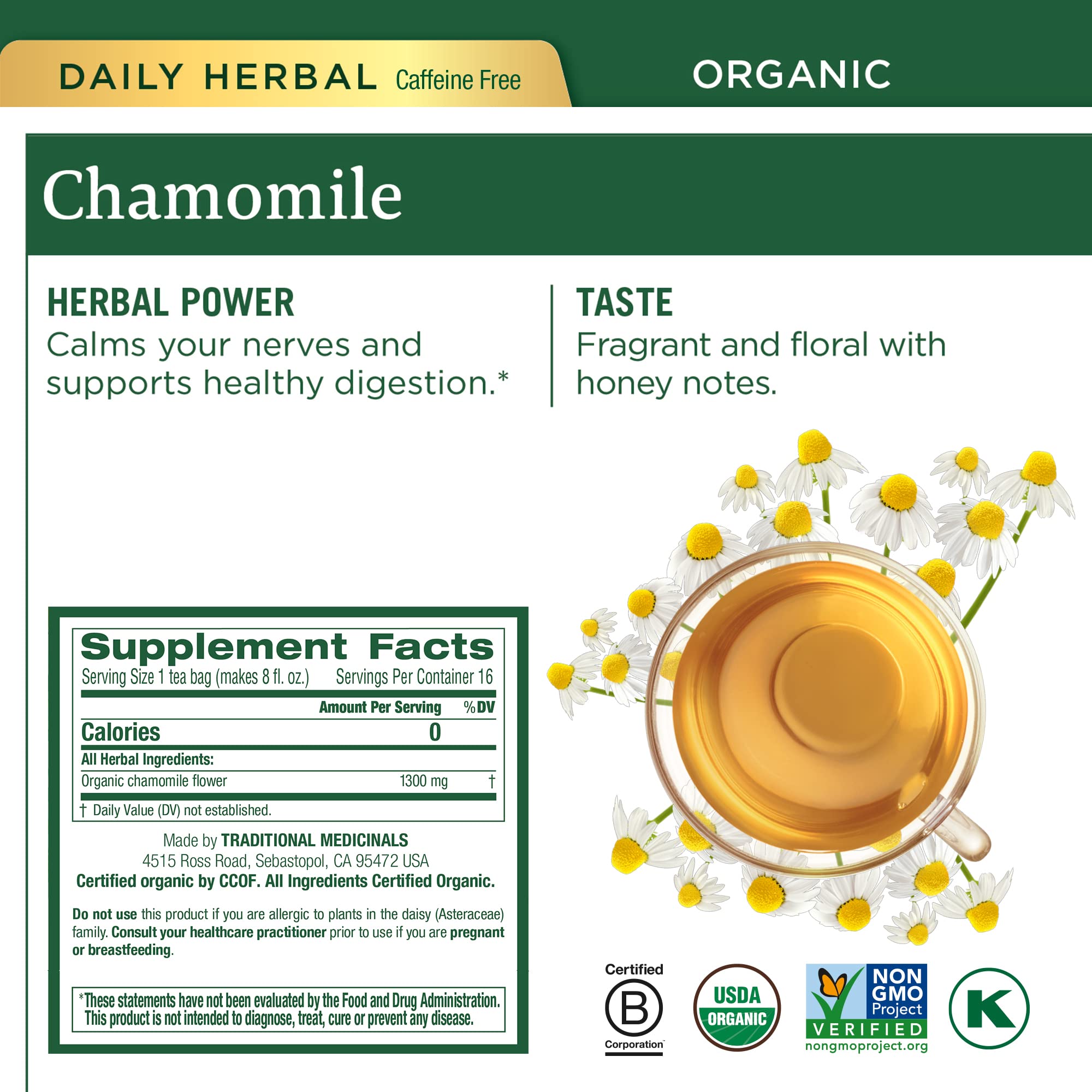 Traditional Medicinals organic variety gift box, four cartons of herbal blends for daily wellness.