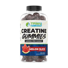 Train Naked Labs Creatine Gummies Melon Slice Bottle: convenient option for athletes seeking performance support.