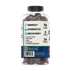 Train Naked Labs Creatine Gummies Serving Outstretched Hand: easy chewable format for on-the-go training.
