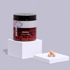 Tranont Focus vegan gluten-free formula on kitchen counter