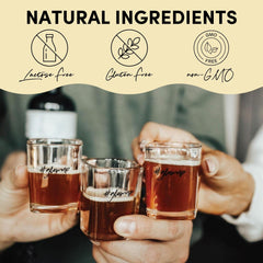 Tranont Glow bottle label shows amino acids and biotin for hair and nails.