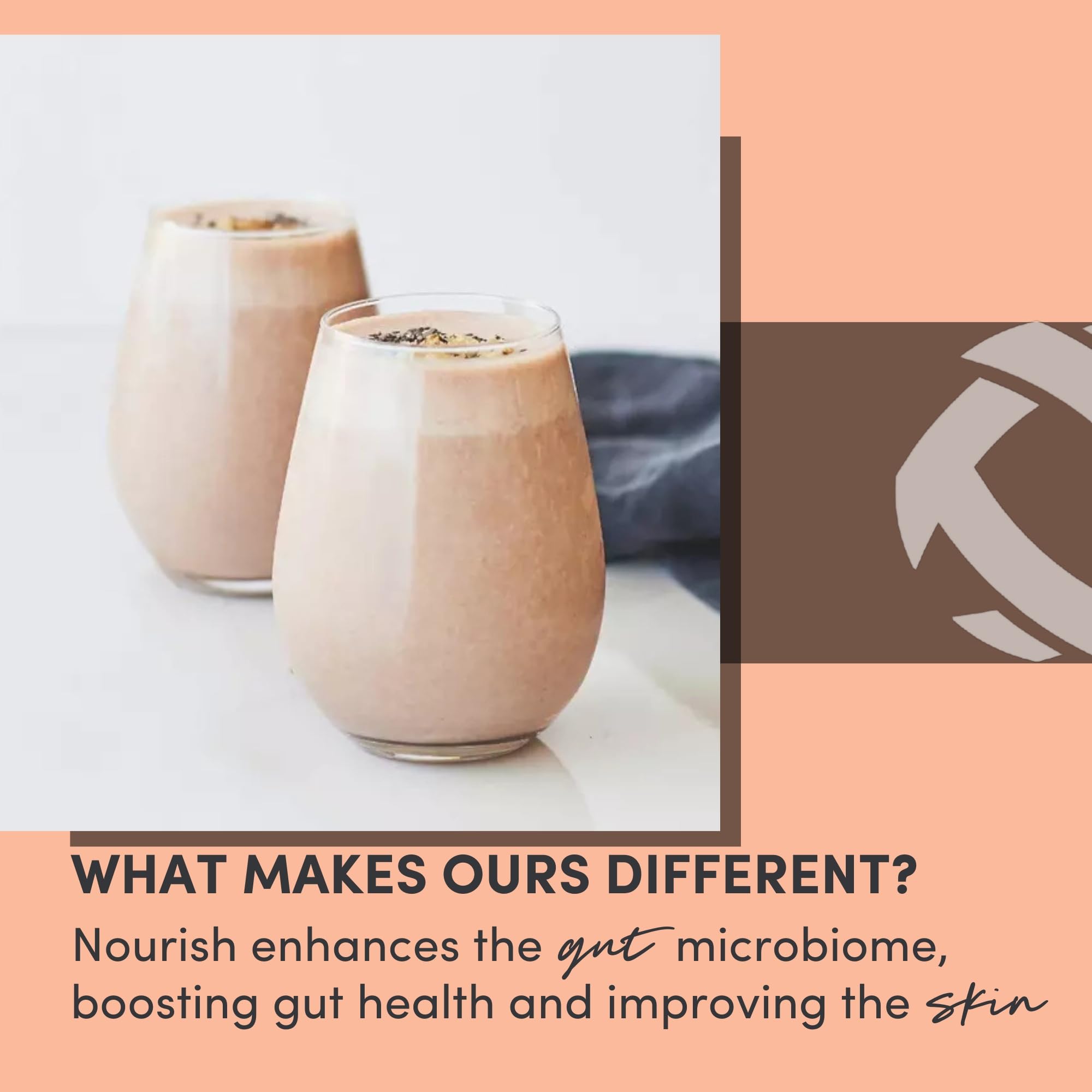 Tranont Nourish vitamin and mineral label close-up, highlighting essential nutrients for daily vitality.