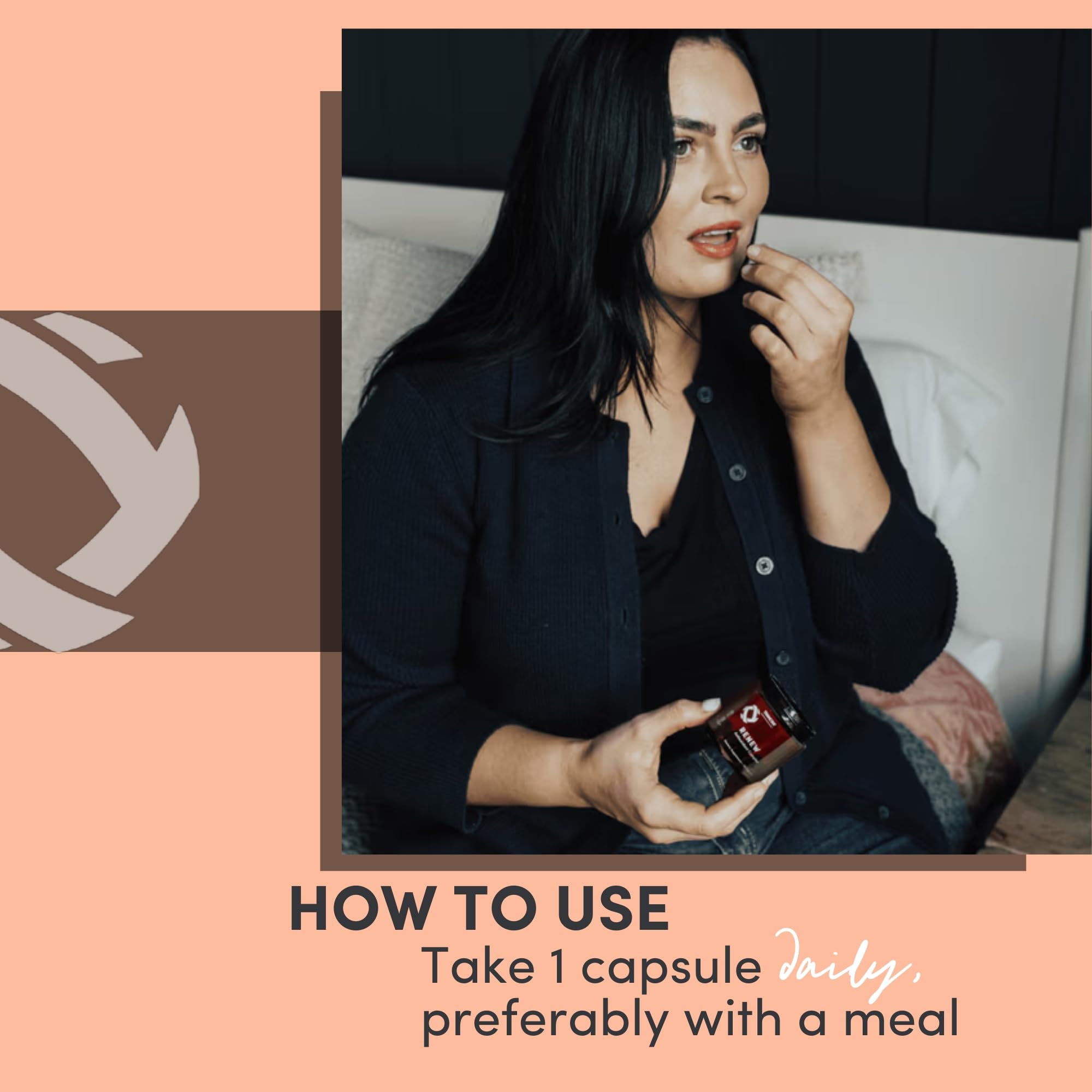 Tranont Renew capsules in hand convey accessibility and routine intake.