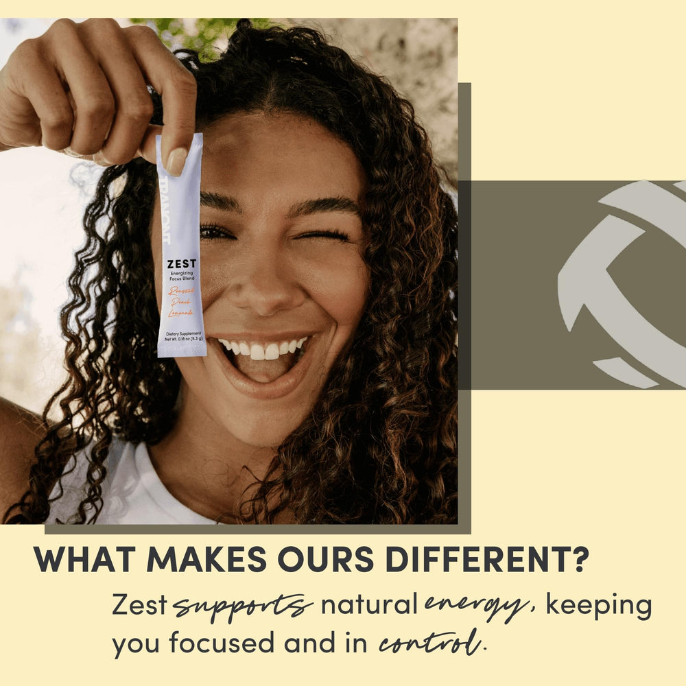 Tranont Zest single-serve sachet on the go enables quick preparation.