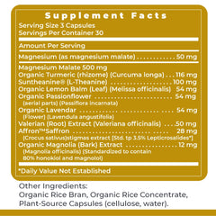 Tranquinol on a nightstand with dim lighting ready for bedtime routine