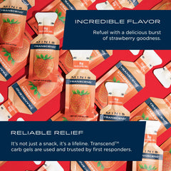Transcend strawberry gel pack in pocket offering quick access during training