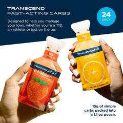 Transcend Strawberry Gels closeup shows smooth texture for fast energy.