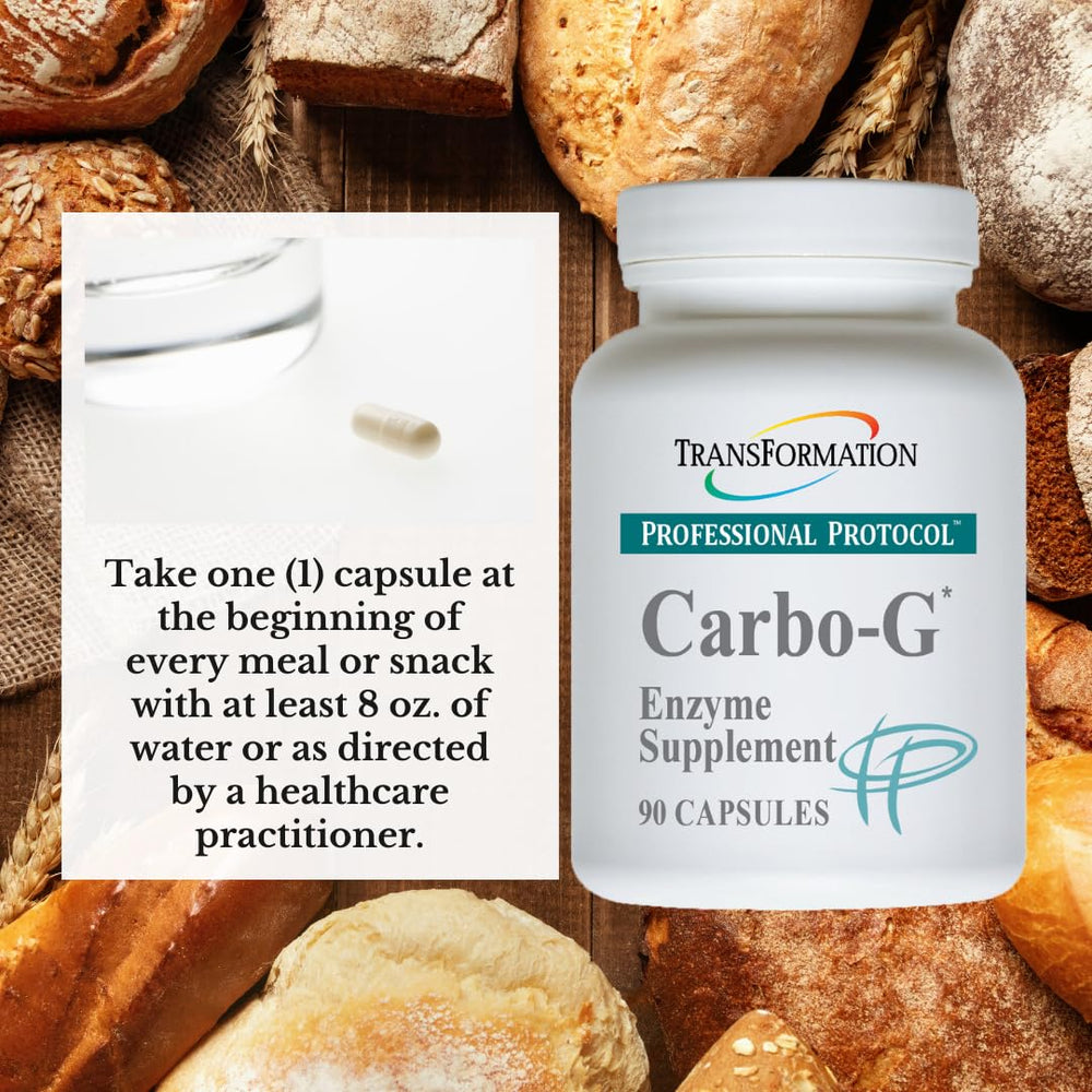 Probiotic and herb blend imagery for gut balance with Carbo-G