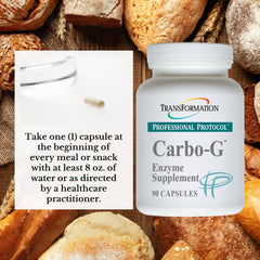 Probiotic and herb blend imagery for gut balance with Carbo-G