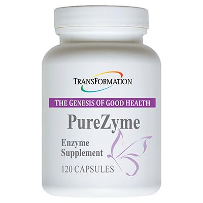 Transformation Purezyme bottle front displaying high-potency protease blend for digestion support.