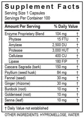 Herbal blend of cascara sagrada and ginger supports gut comfort