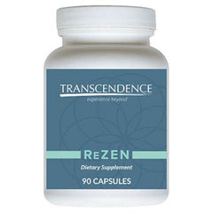 Transformation ReZEN bottle shown, supports nervous system balance with natural enzymes.