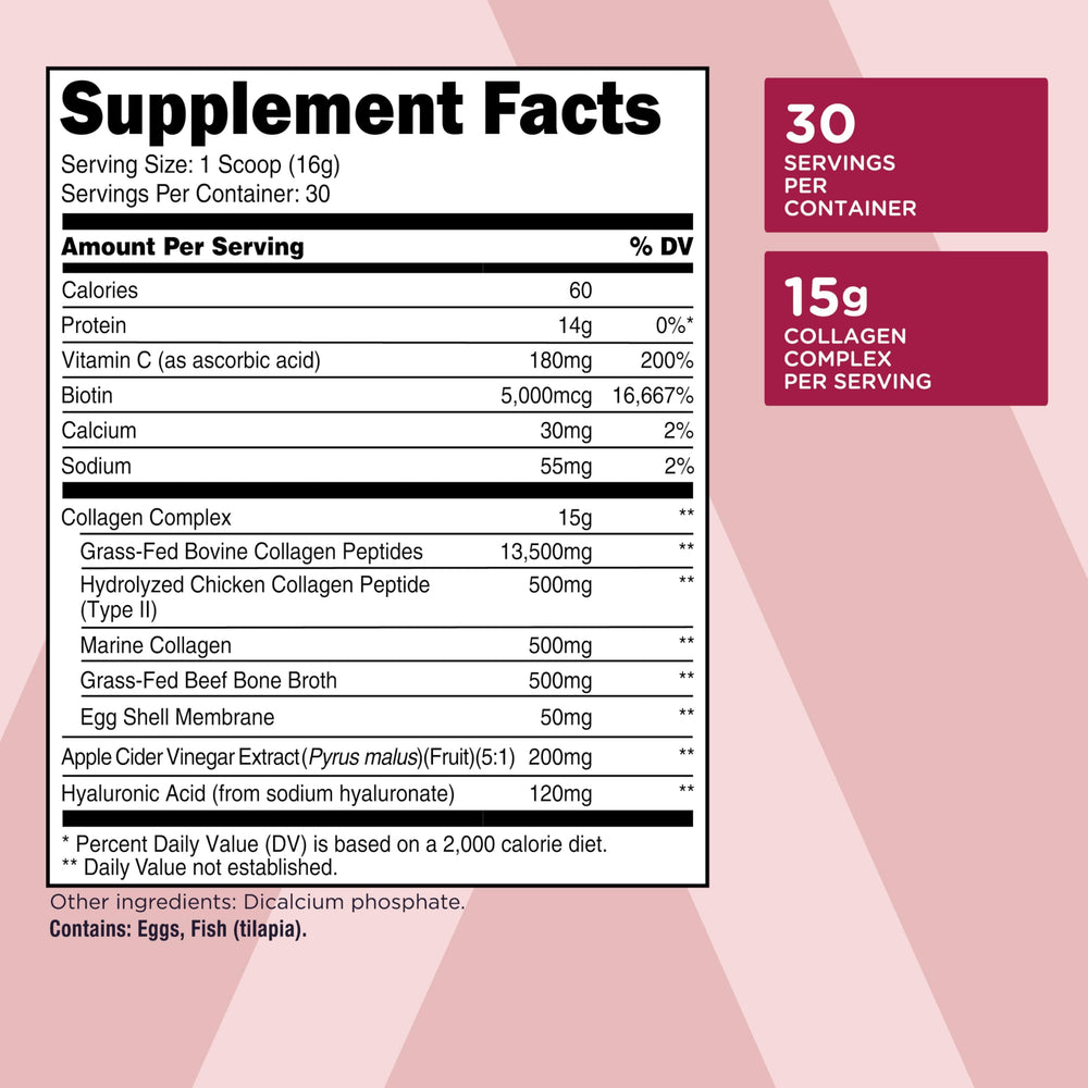 TransformHQ Beauty Collagen scoop measure for accurate servings