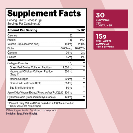 TransformHQ Beauty Collagen scoop measure for accurate servings