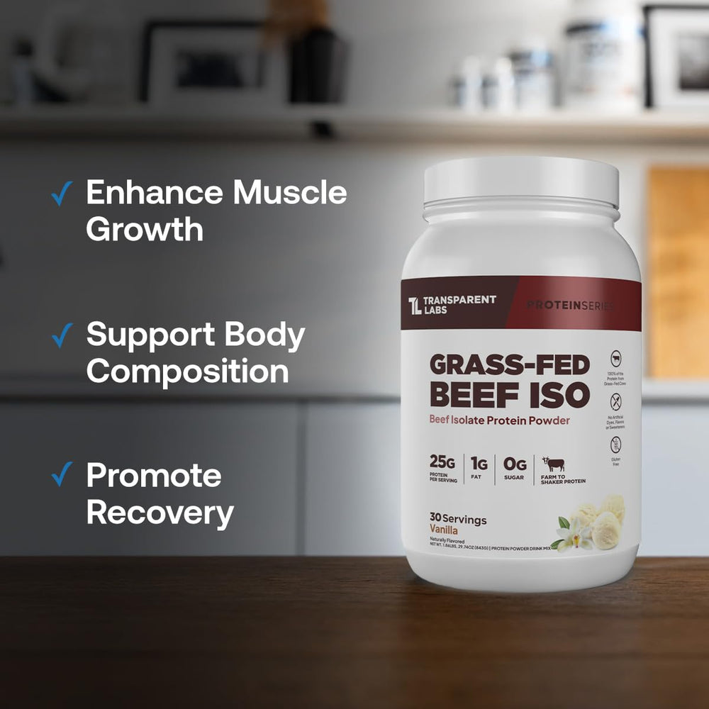 Transparent Labs Beef Protein Post-Workout Serve — convenient dairy-free fueling