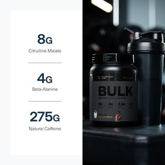 Transparent label on Bulk Black reveals exact ingredient quantities