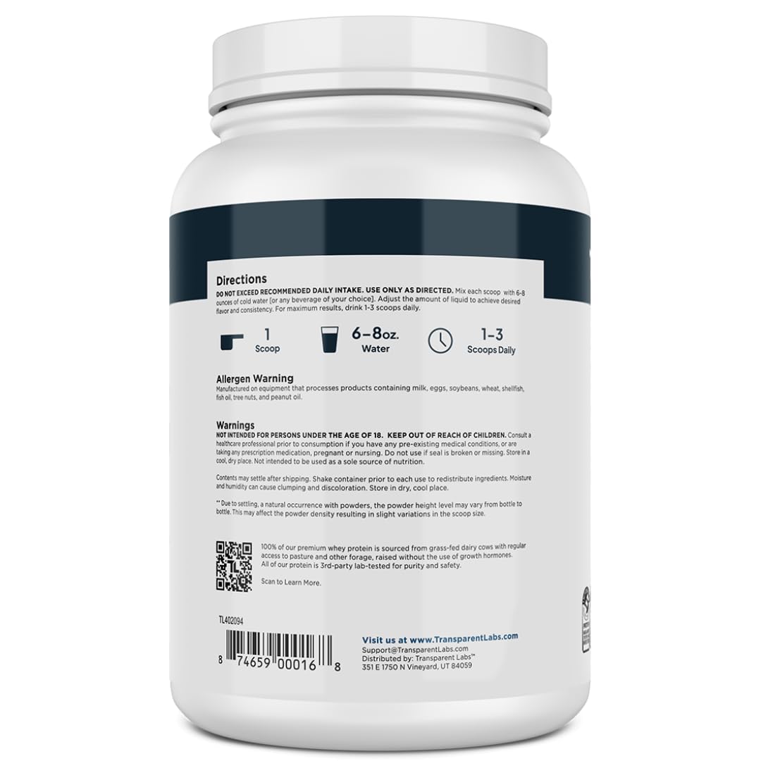 Transparent Labs powder ready for a protein-rich daily routine