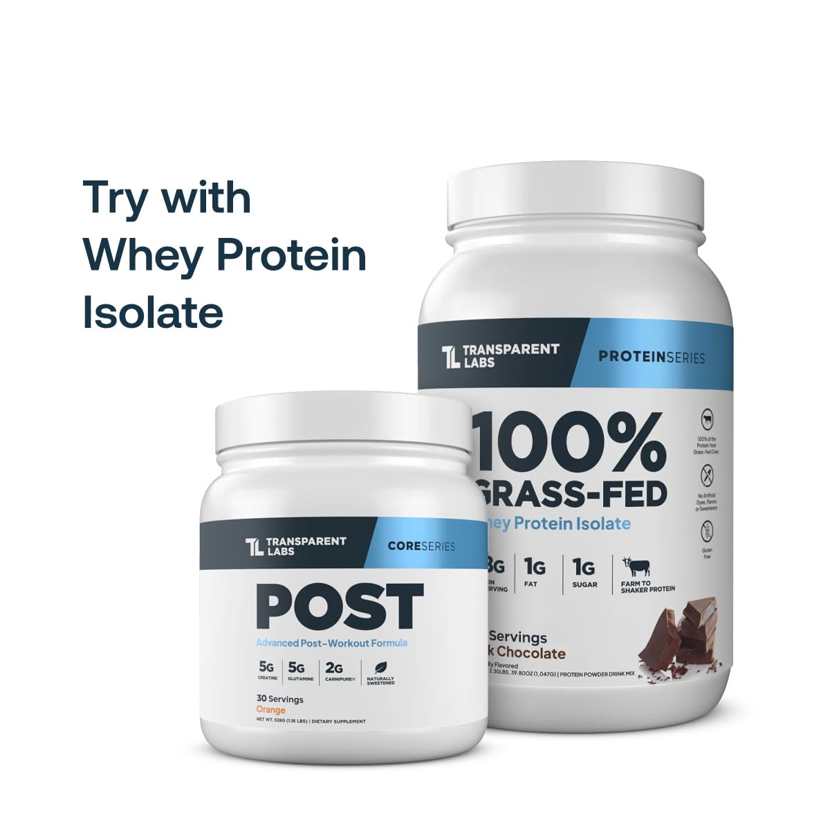 Nutrition label close-up emphasizes third-party tested purity.