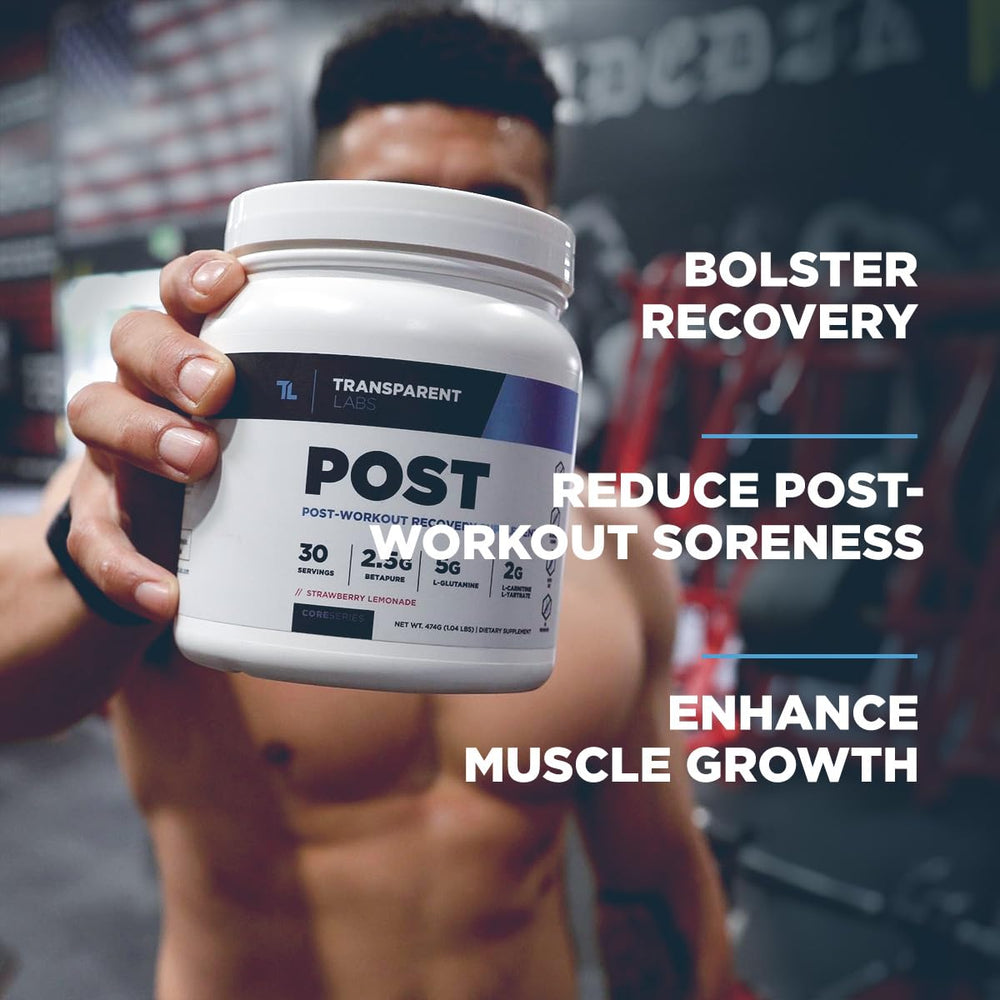 Transparent Labs Post endurance-focused gym scene with supplement support