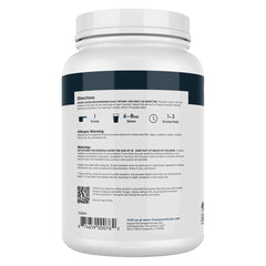 Nutrition panel of Transparent Labs whey isolate helps track protein intake per serving.