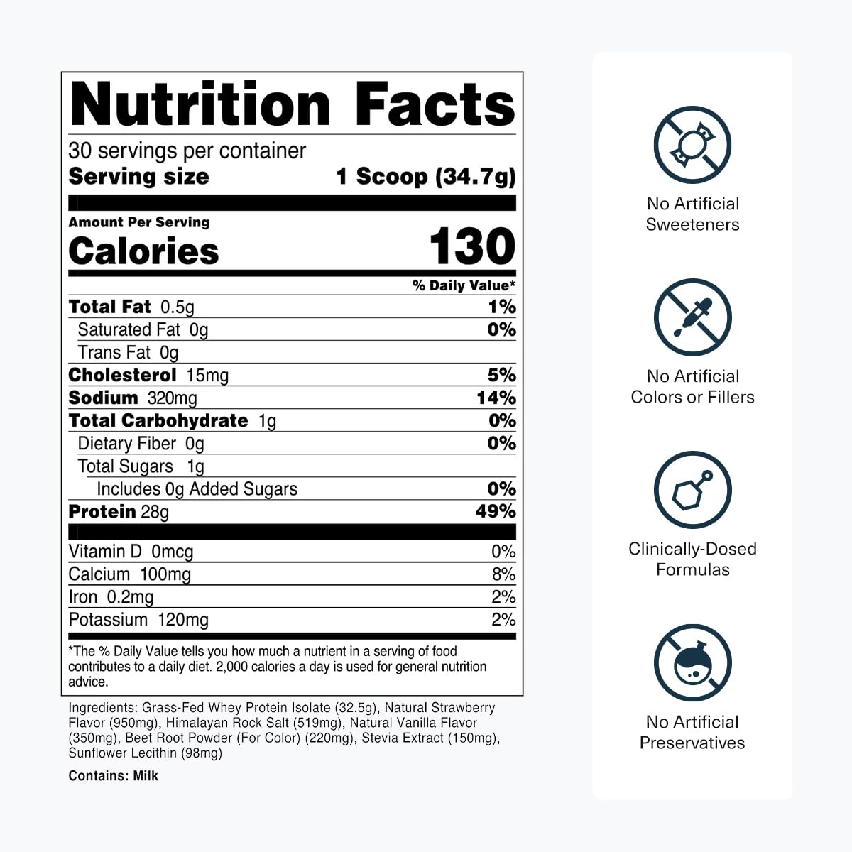 Shake in glass featuring Transparent Labs whey isolate, ideal for post-workout recovery drinks.