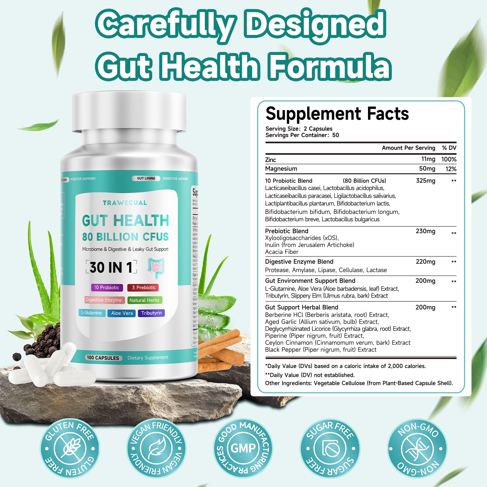 Trawecual easy-to-swallow capsules fit daily routines