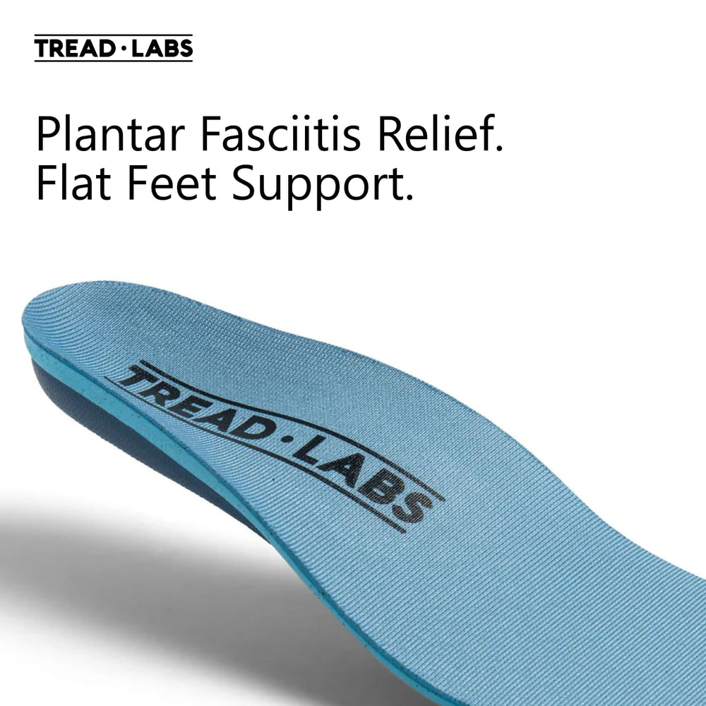 Tread Labs Pace insoles offer plantar fasciitis relief features with heel and arch support.