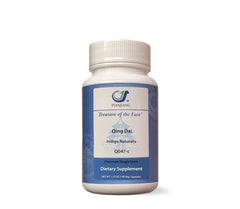 Treasure of the East Indigo Qing Dai capsules bottle for daily wellness support