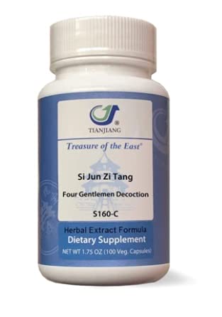 Treasure of the East Si Jun Zi Tang granules in bottle, easy-to-dissolve for quick preparation.