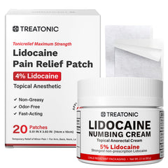 Treatonic 5 percent lidocaine cream tube for quick, targeted numbness.