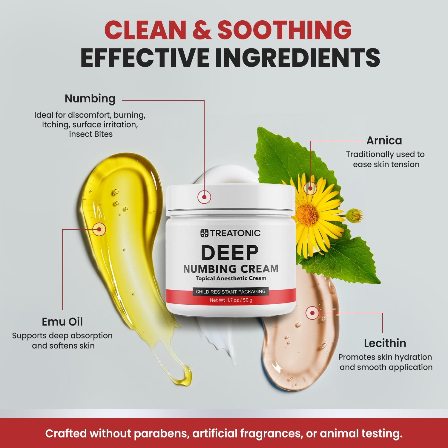 Treatonic fragrance-free formula suitable for sensitive skin during use.