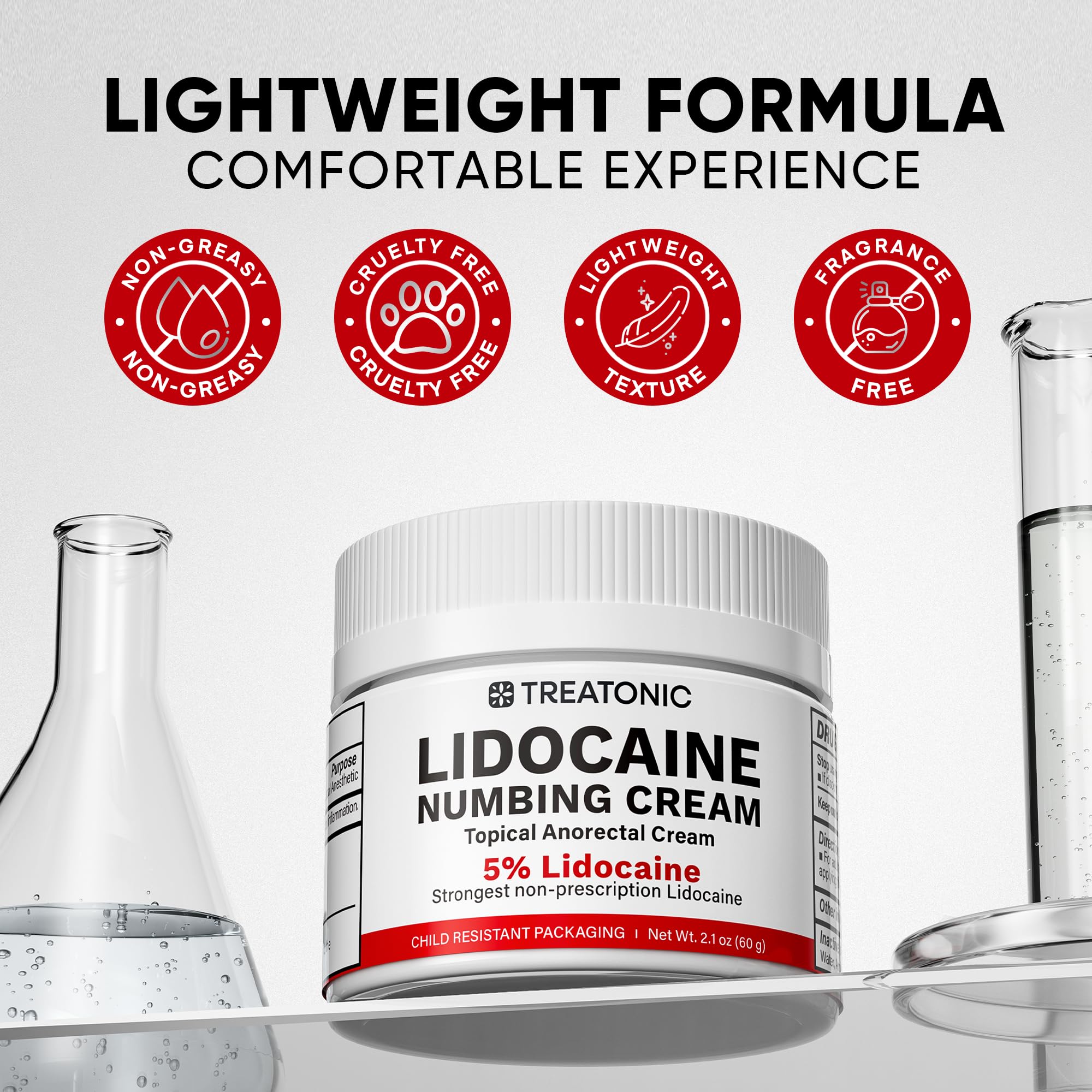 Treatonic fragrance-free formula is gentle on sensitive skin during routines.