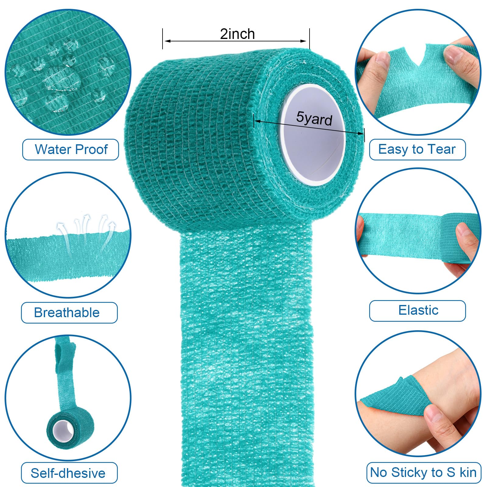 Treela closeup of 2in x 5yd bandage material showing softness and texture
